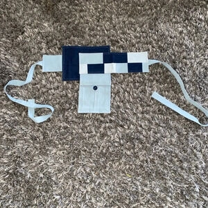 Indonesian Designer unisex funky utility style wrap  denim belt Jakarta fashion